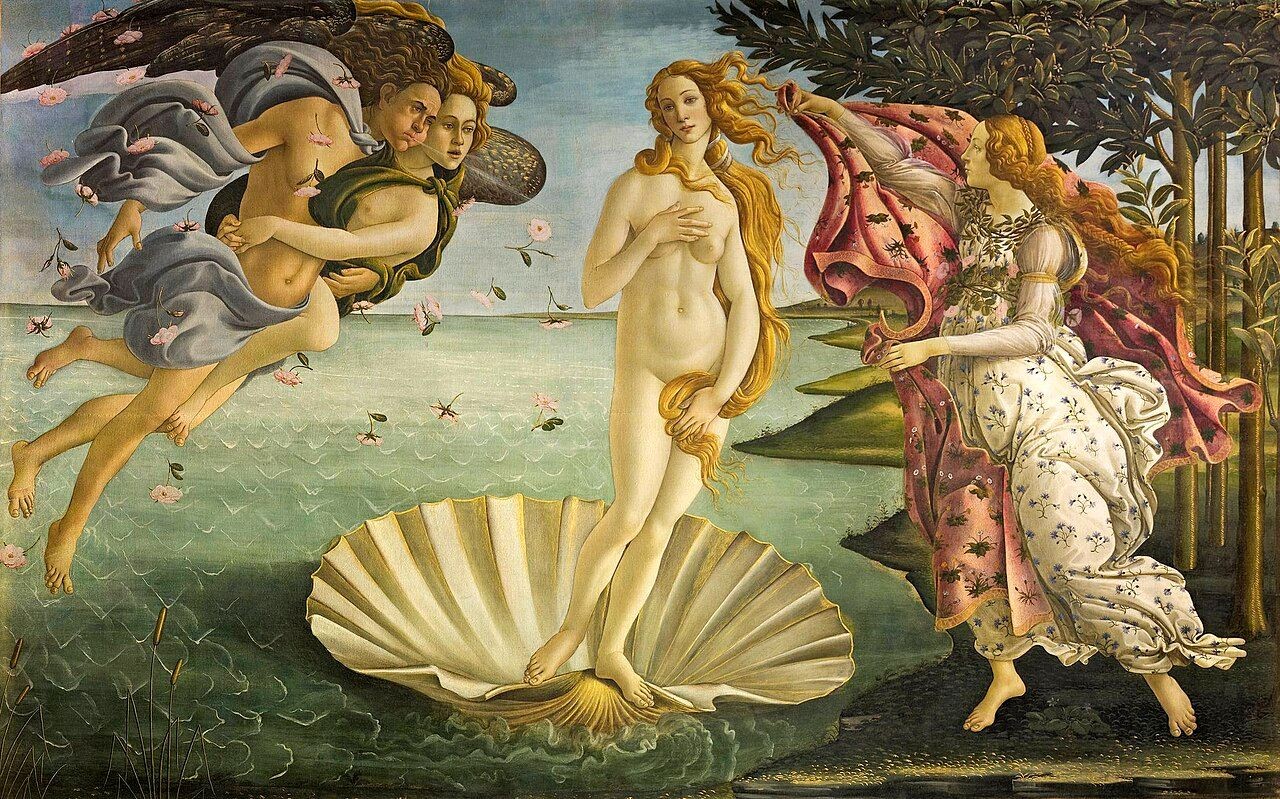 nacimiento de venus de botticelli galería de los Oficios nacimiento de venus de botticelli galería de los Oficios